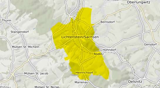 Immobilienpreisekarte Lichtenstein Sachsen